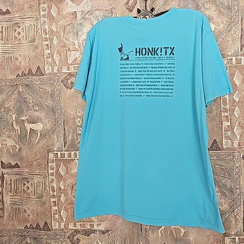 Honk TX event T-shirt Austin, TX March 2013 XL cow cattle logo unisex - Picture 3 of 5
